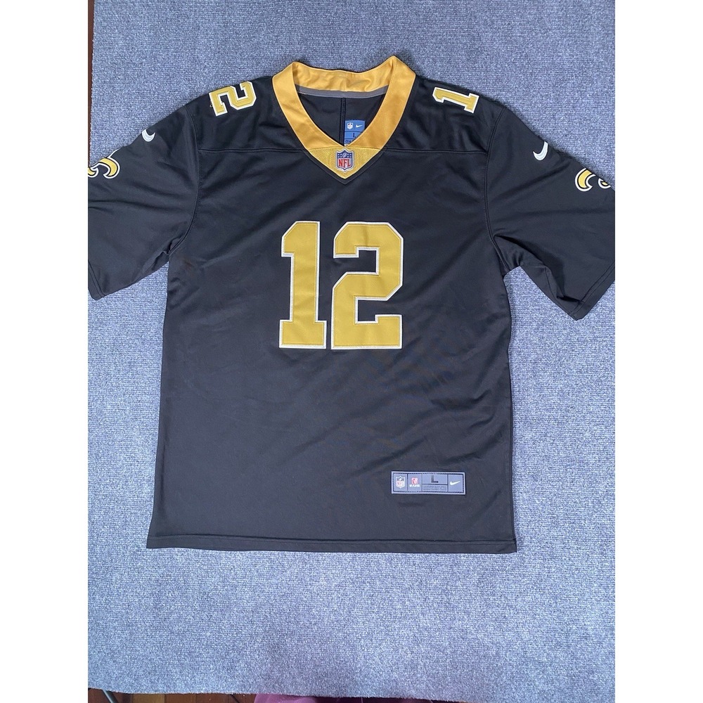 Chris Olave New Orleans Saints #12 Black Jersey Nike On Field Size L